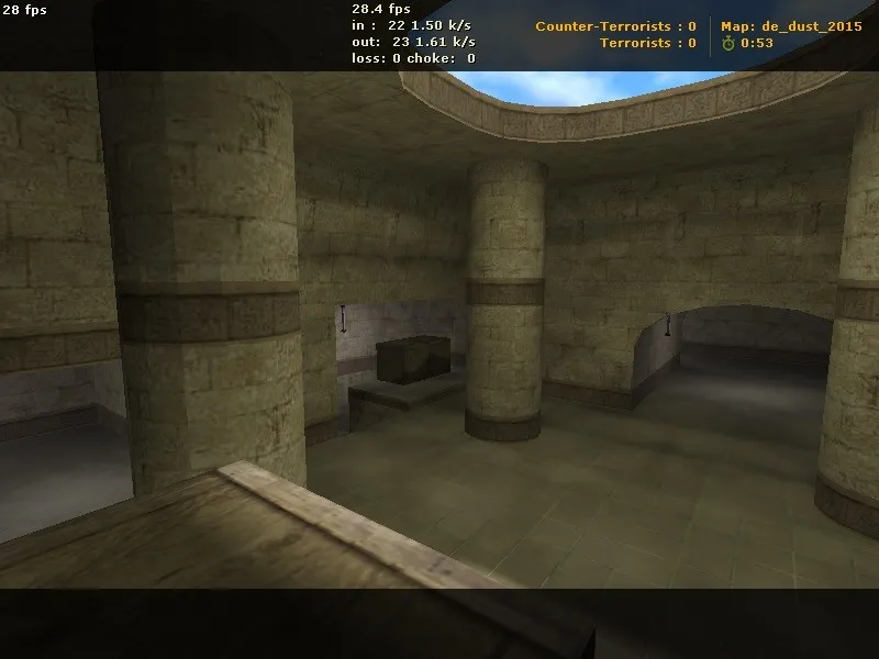 Скачать Карта de_dust_2015 для CS 1.6: точки, маршруты за Т и КТ, .nav для ботов, оптимизация wpoly/epoly - Скриншот