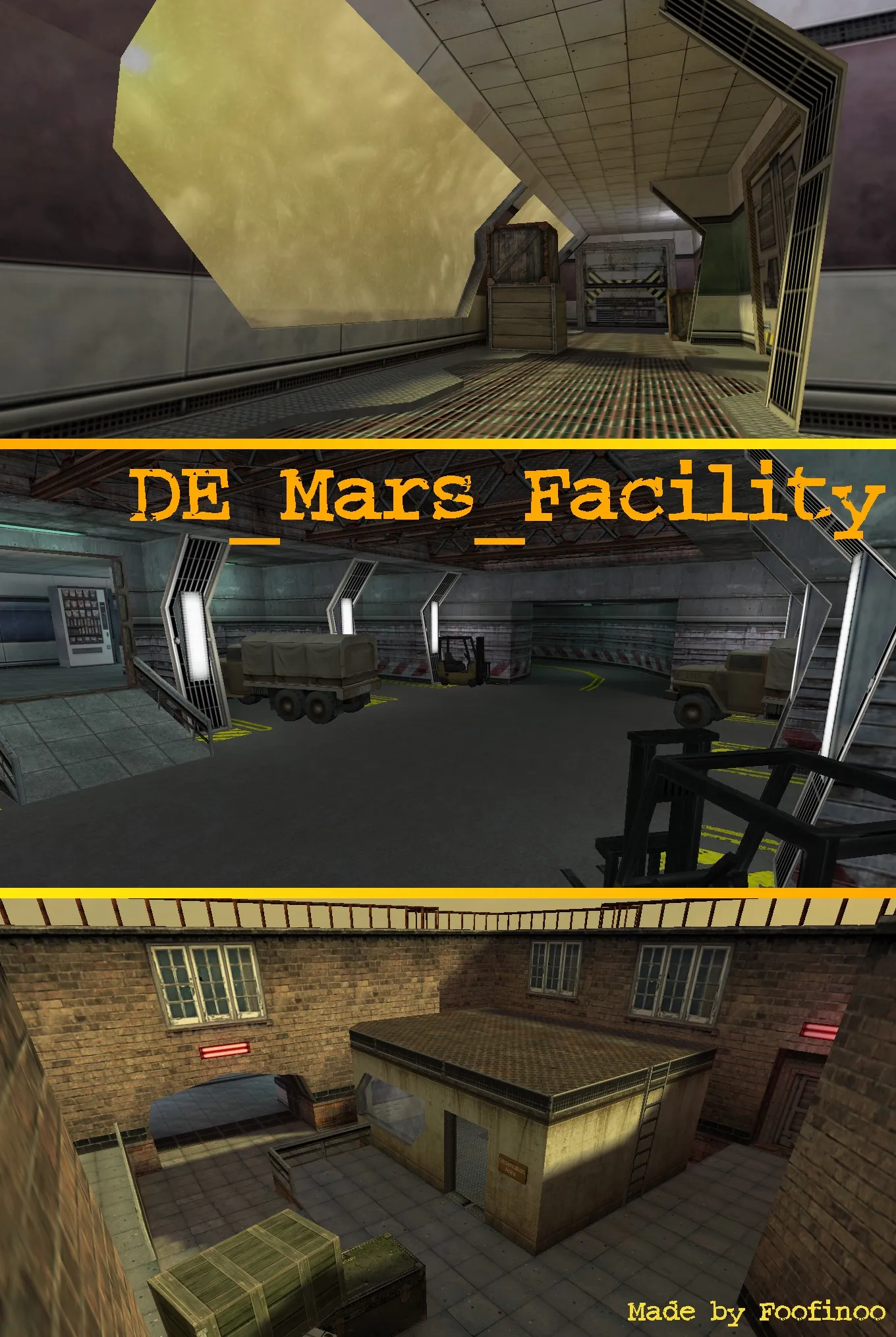 Карта de_mars_facility для CS 1.6 - Тактические возможности и баланс — скриншот 1