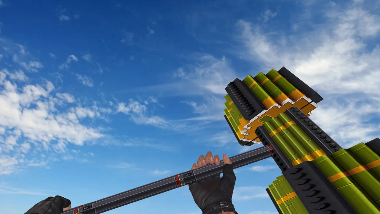 Скачать Модель ножа «Warhammer Lego» для CS 1.6: v_ и p_ модели, звуки, анимация осмотра и текстуры - Скриншот
