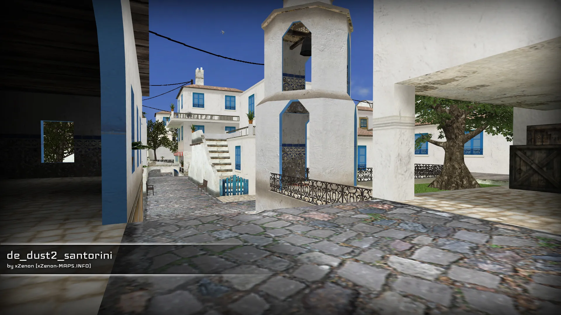 de_dust2_santorini_b2 — DE карта для CS 1.6: точки, маршруты, .nav и оптимизация wpoly/epoly — скриншот 11