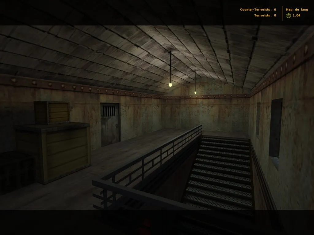 Скачать de_fang для CS 1.6: тактика за Т и КТ, точки контроля, оптимизация и .nav для ботов - Скриншот