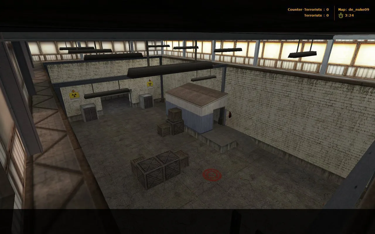 Скачать Карта de_nuke09 для CS 1.6: тактика и особенности - Скриншот
