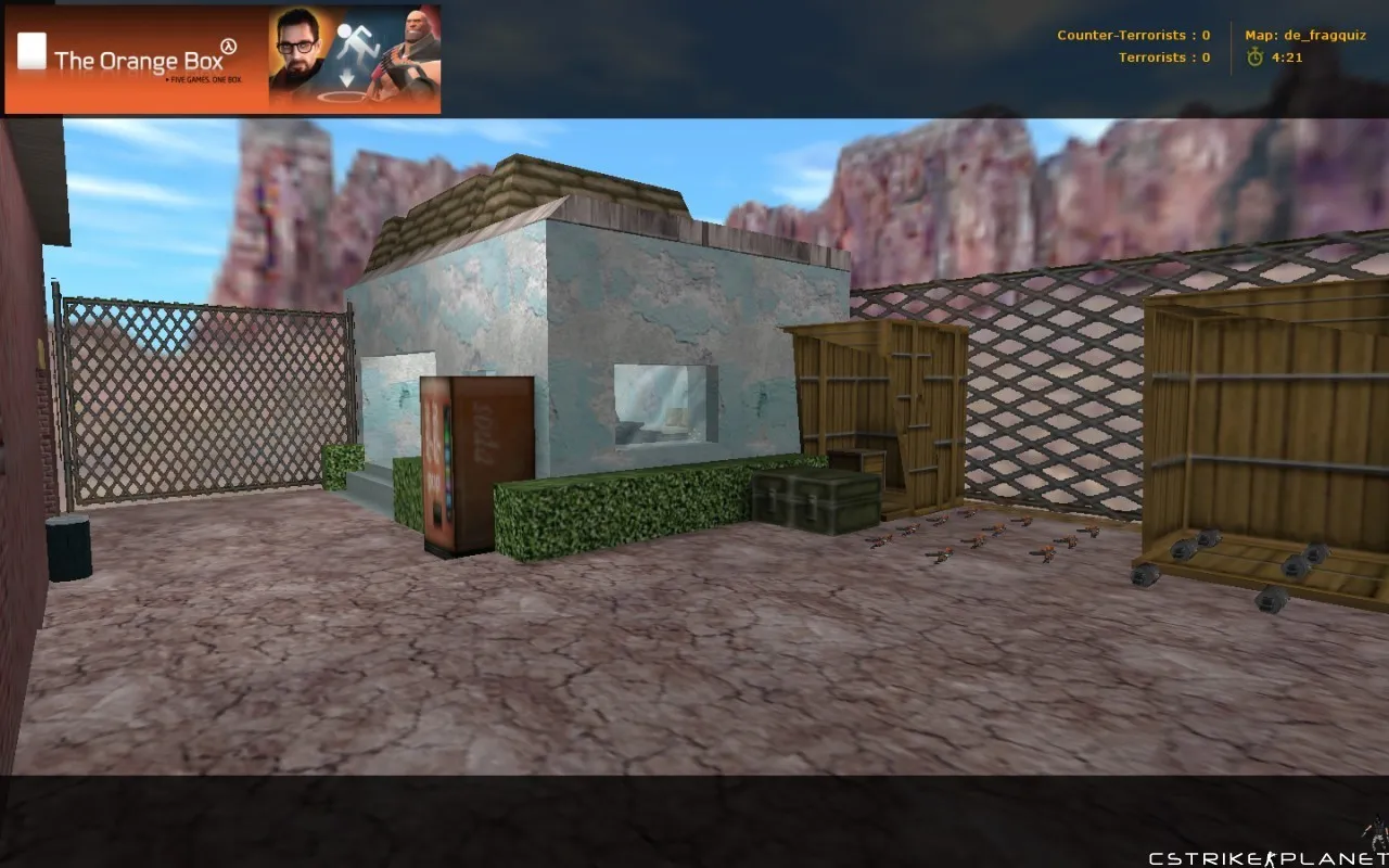 Скачать de_fragquiz — карта для CS 1.6: баланс сторон, точки, .nav, оптимизация wpoly/epoly - Скриншот