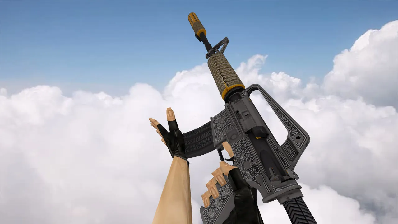 Скачать Модель M4A1 «Privy Councilor» для CS 1.6: v_m4a1, p_m4a1, w_m4a1, звуки, анимация осмотра и качество текстур - Скриншот