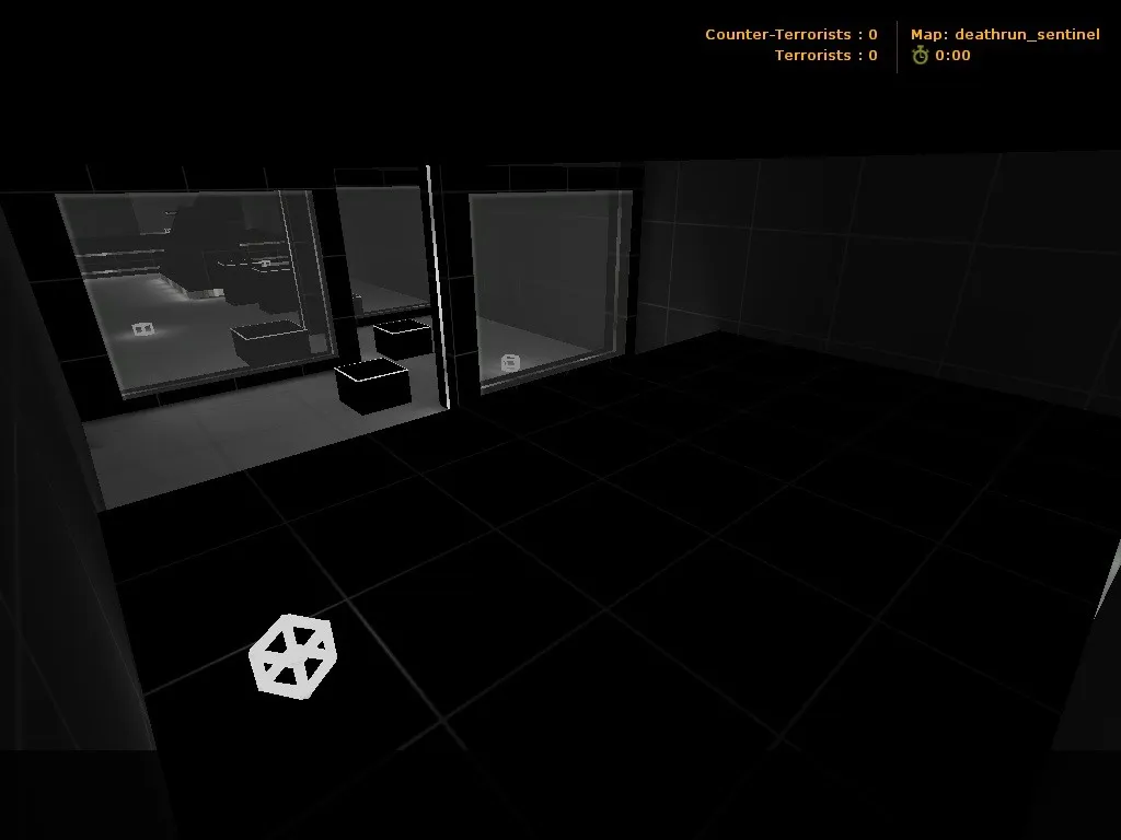 Скачать deathrun_sentinel для CS 1.6: тактика за CT/T, точки, .nav для ботов, оптимизация wpoly/epoly - Скриншот