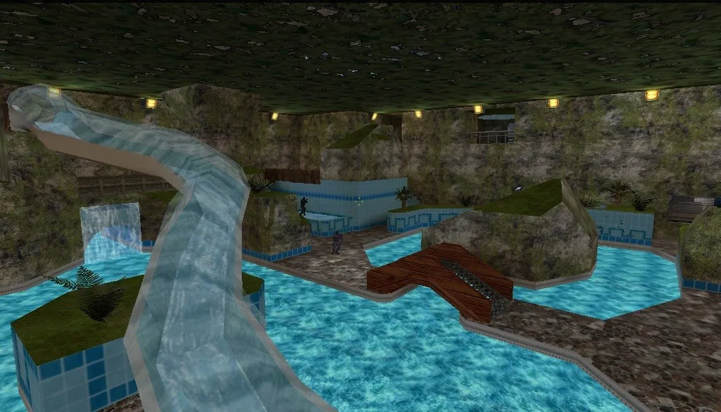 Скачать Карта de_indoorpool для CS 1.6: Тактические преимущества и особенности - Скриншот