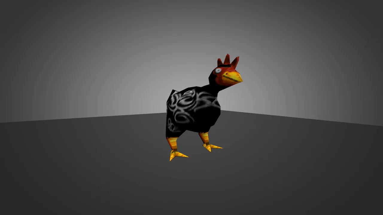 Скачать Модель «Chicken Black with Tattoo» для CS 1.6 - Уникальный скин - Скриншот