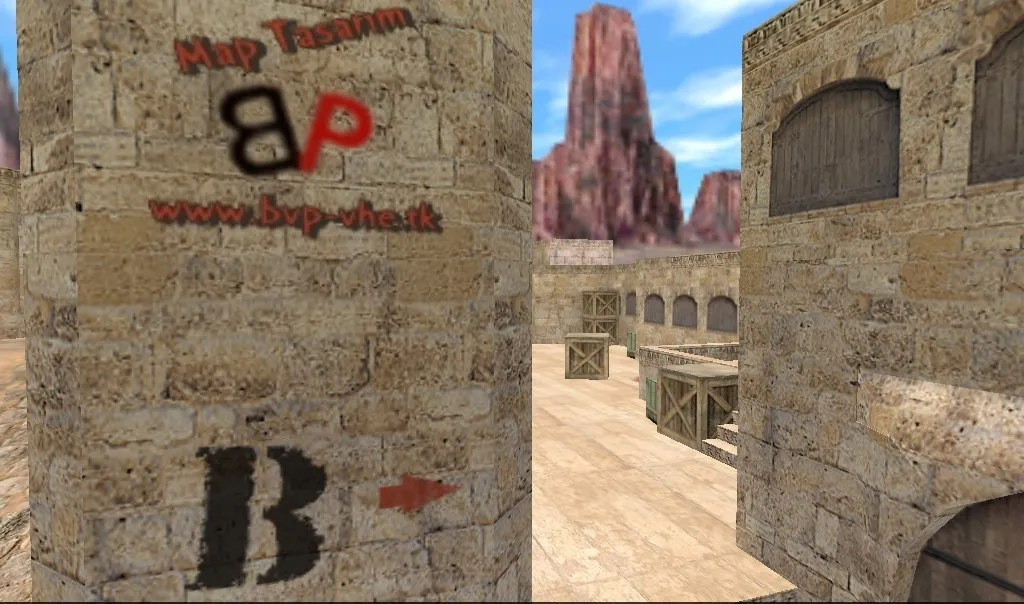 Скачать de_dust_wacky карта для CS 1.6: баланс сторон, точки для раундов, .nav для ботов, оптимизация wpoly/epoly - Скриншот