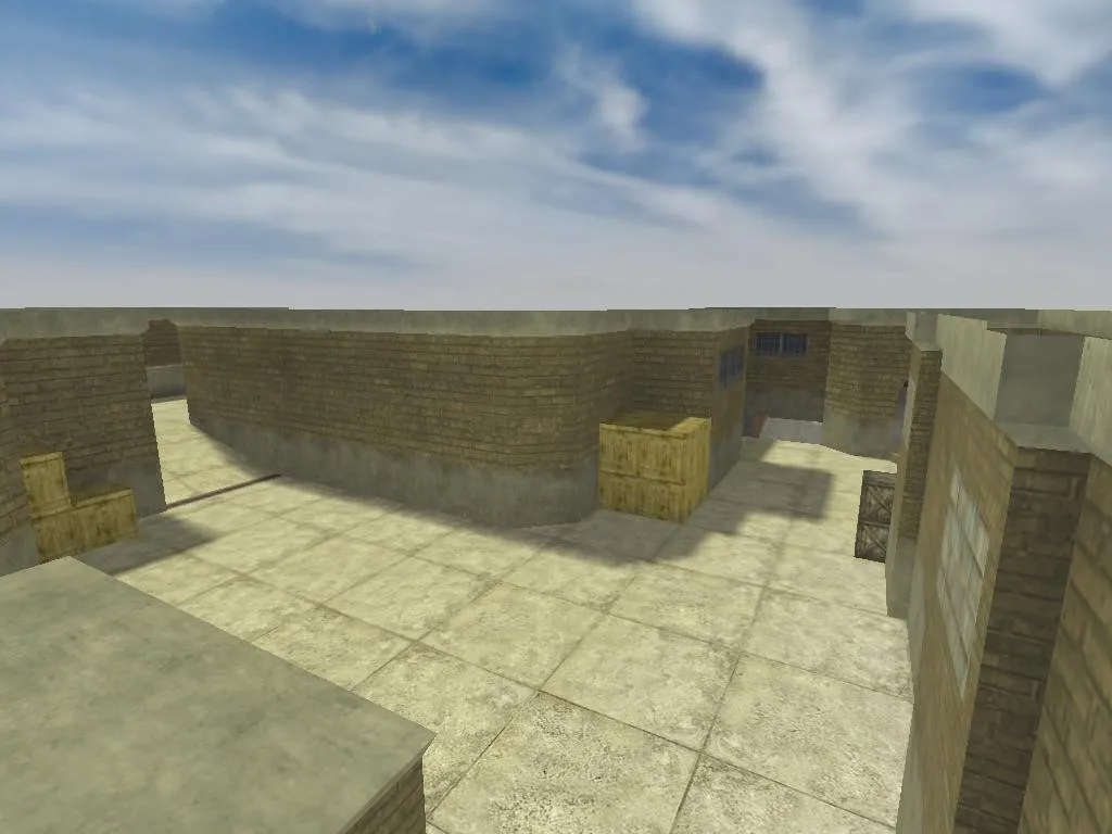 Скачать Карта de_brick_zone для CS 1.6: установка, настройка, .nav для ботов и советы по раундам - Скриншот