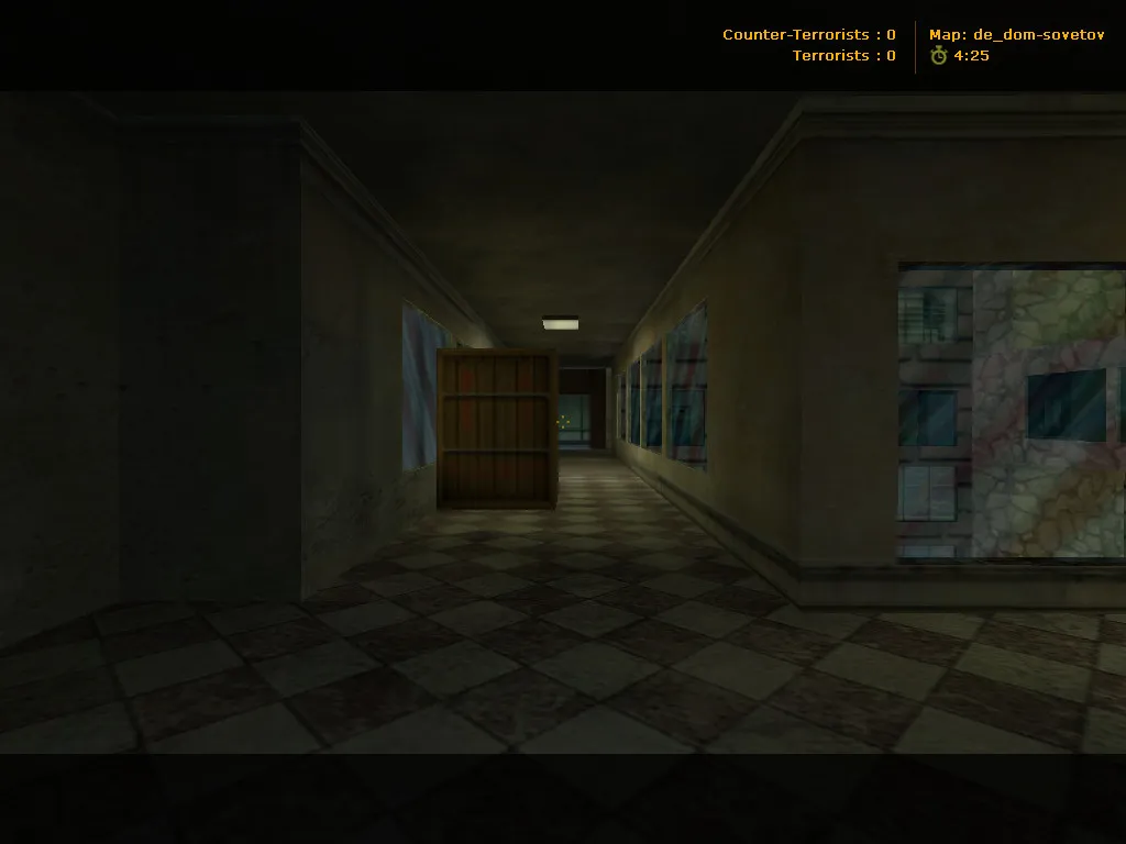 Скачать de_dom-sovetov для CS 1.6: тактика за Т и КТ, точки, .nav для ботов, оптимизация wpoly/epoly - Скриншот