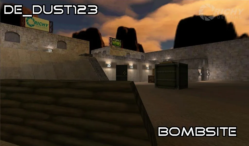 de_dust123 — карта для CS 1.6: тактики за CT и T, точки контроля, .nav и оптимизация wpoly/epoly — скриншот 6