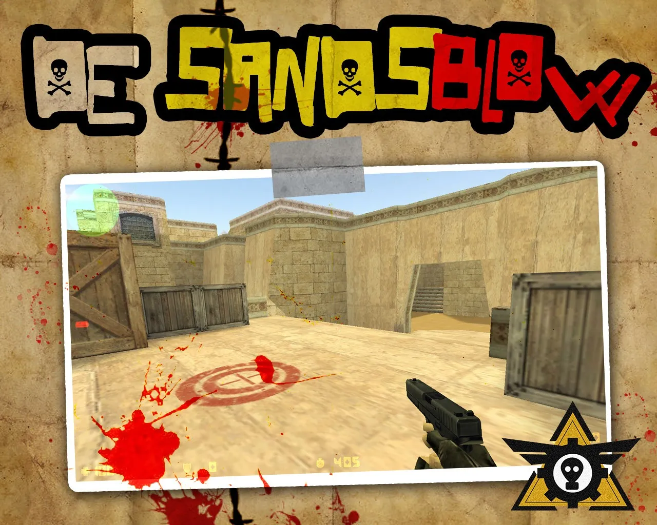 Скачать Карта de_sandsblow для CS 1.6 - тактика и секреты - Скриншот