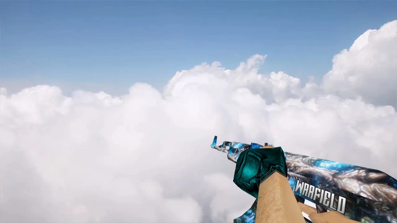 Скачать Модель «AK47 Blue Bones» v_ для CS 1.6: p_ и w_ файлы, звуки, анимация осмотра и нормальные текстуры - Скриншот