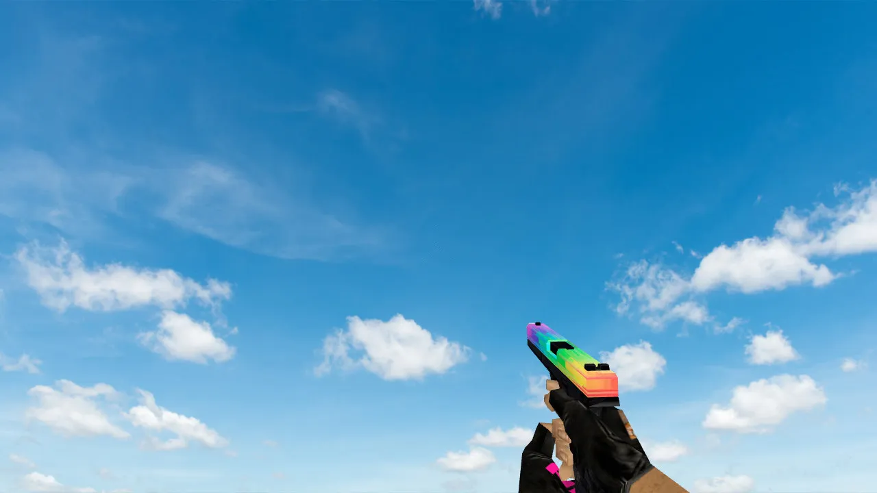 Скачать Модель «Default Glock Glitchy Rainbow» для CS 1.6 - Оружие - Скриншот