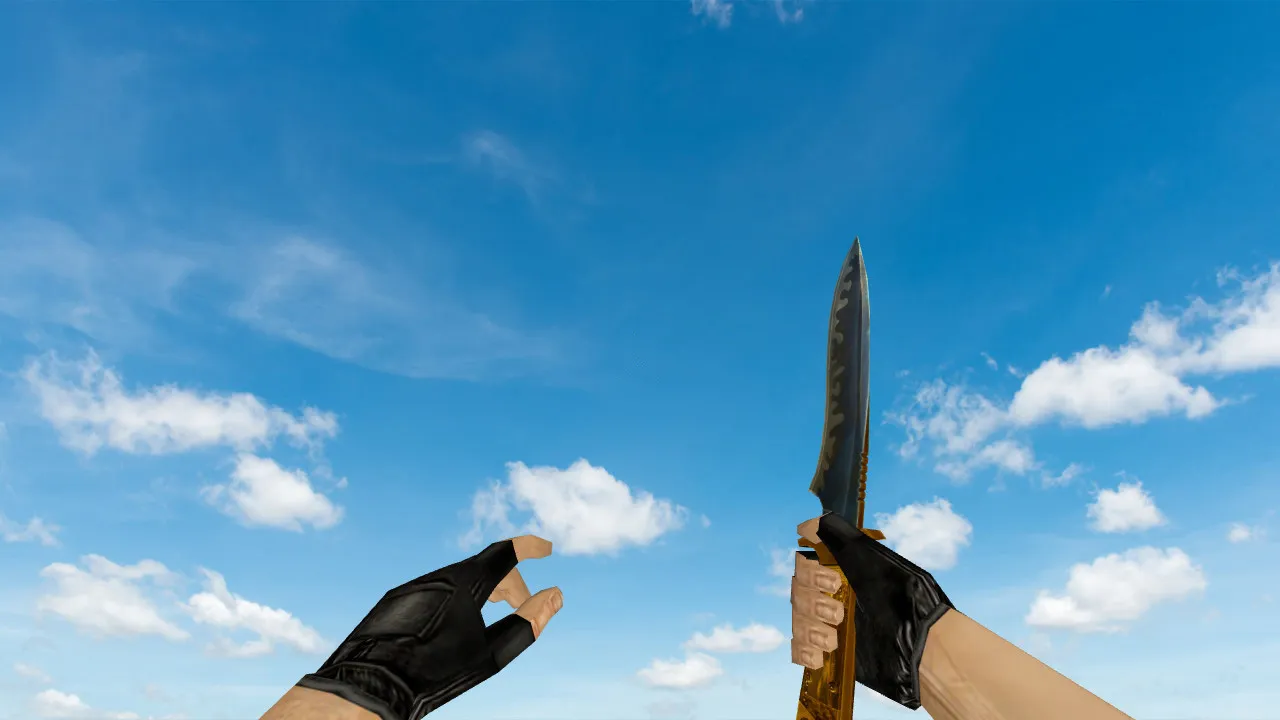 Пак моделей оружия «Gold Weapons Pack V3» для CS 1.6: v_ p_ w_ модели, звуки, анимация осмотра — скриншот 14