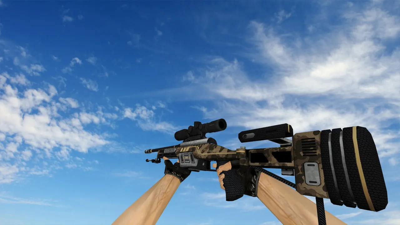 Скачать Модель SSG 08 Comebacker для CS 1.6 - Уникальный скин - Скриншот