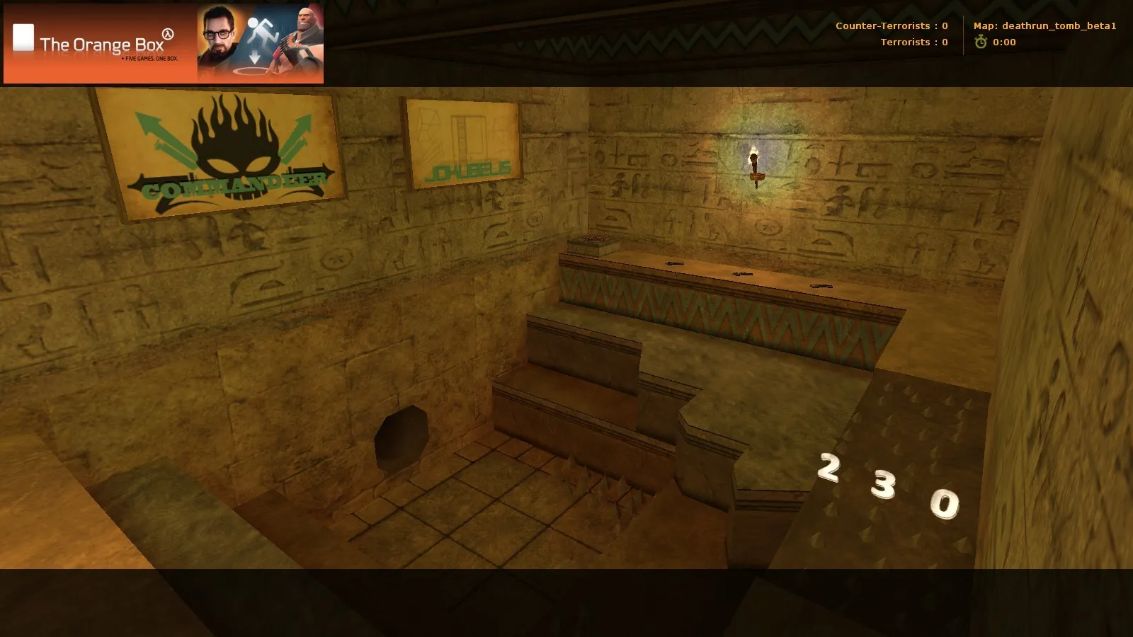 Скачать deathrun_tomb_beta1 — карта deathrun для CS 1.6: точки, маршруты и стабильная настройка сервера - Скриншот