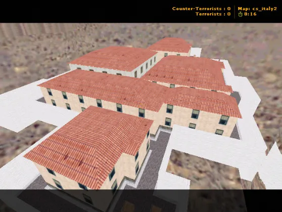Скачать cs_italy2 для CS 1.6: карта, точки, тактика за Т/КТ, оптимизация, .nav и настройка для сервера - Скриншот