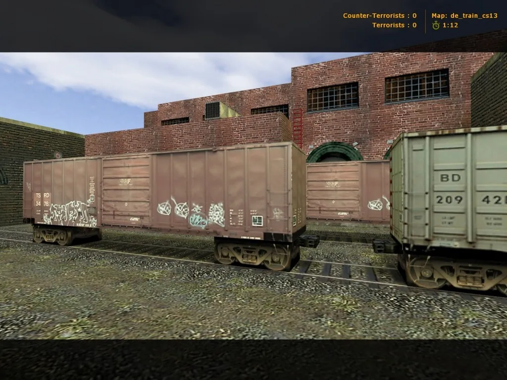 Скачать Карта de_train_cs13 для CS 1.6: Тактика и особенности - Скриншот