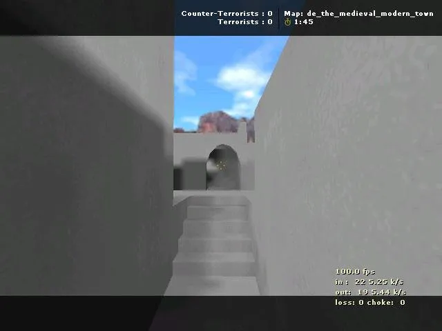Скачать Карта de_the_medieval_modern_town для CS 1.6 - Скачать и Играйте - Скриншот