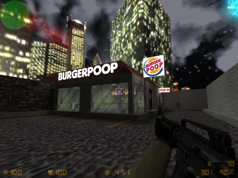 de_burgerpoop карта для CS 1.6: раскладки, точки, nav для ботов и оптимизация wpoly/epoly — скриншот 7