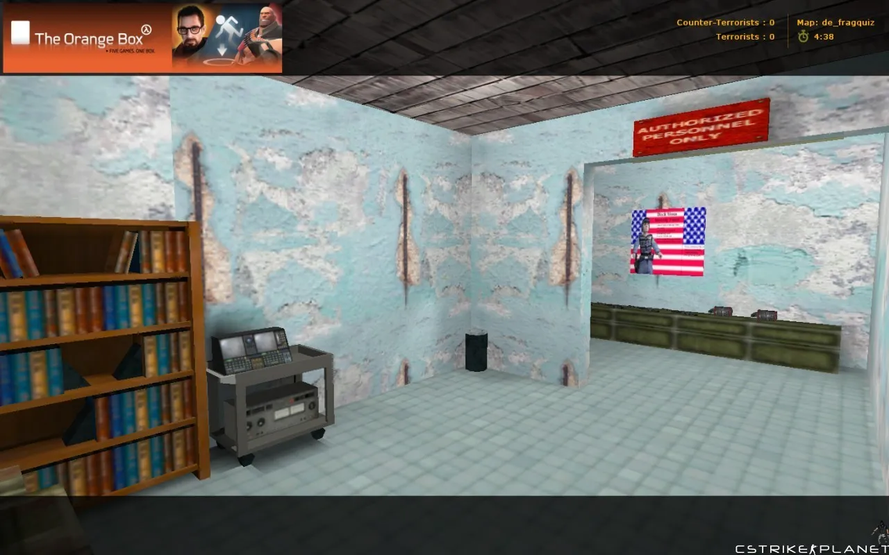 Скачать de_fragquiz — карта для CS 1.6: баланс сторон, точки, .nav, оптимизация wpoly/epoly - Скриншот