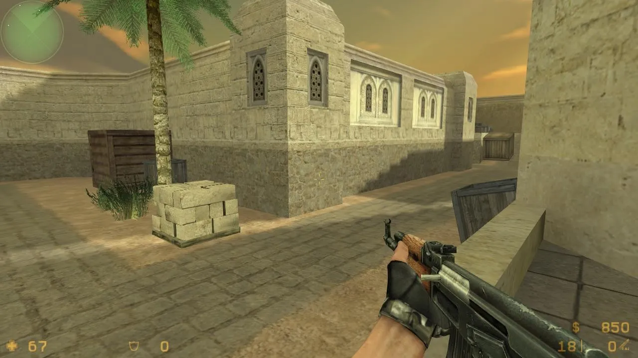Скачать de_dust2_2015 карта для CS 1.6: точки, маршруты, баланс сторон и .nav для ботов - Скриншот