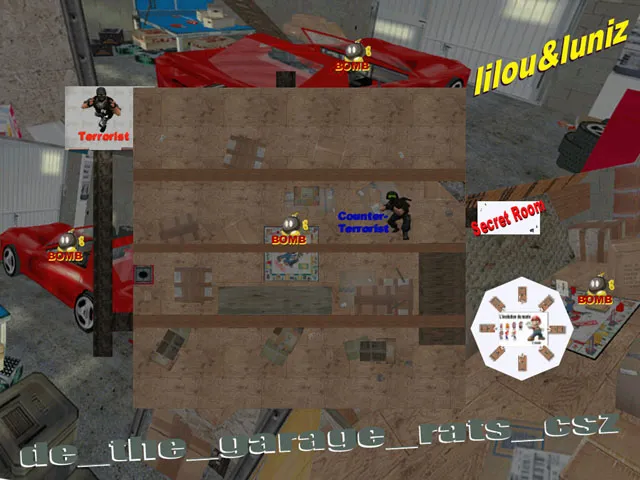 Скачать Карта de_the_garage_rats_csz для CS 1.6 - Тактика и особенности - Скриншот