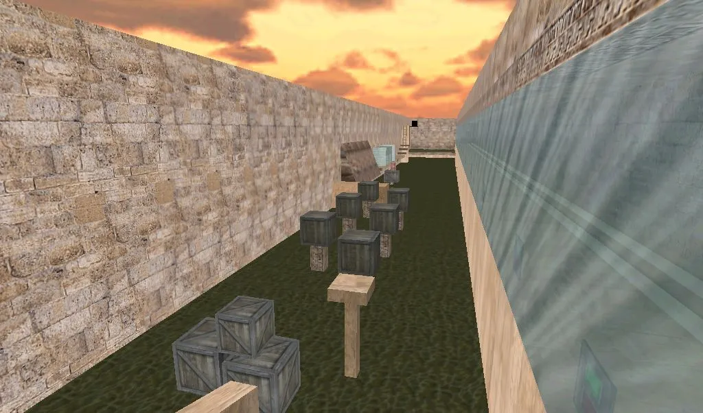 Скачать deathrun_golddust для CS 1.6: тактики, точки, нав для ботов и оптимизация карты - Скриншот