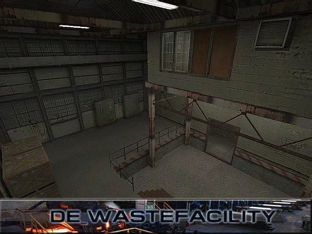 Скачать Карта de_wastefacility для CS 1.6 - Тактическое сражение в мусоропроводе - Скриншот