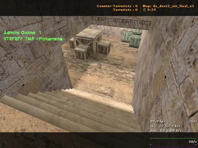 Скачать de_dust2_vtr_final_v1 — карта DE для CS 1.6: точки, ротации, .nav, оптимизация - Скриншот