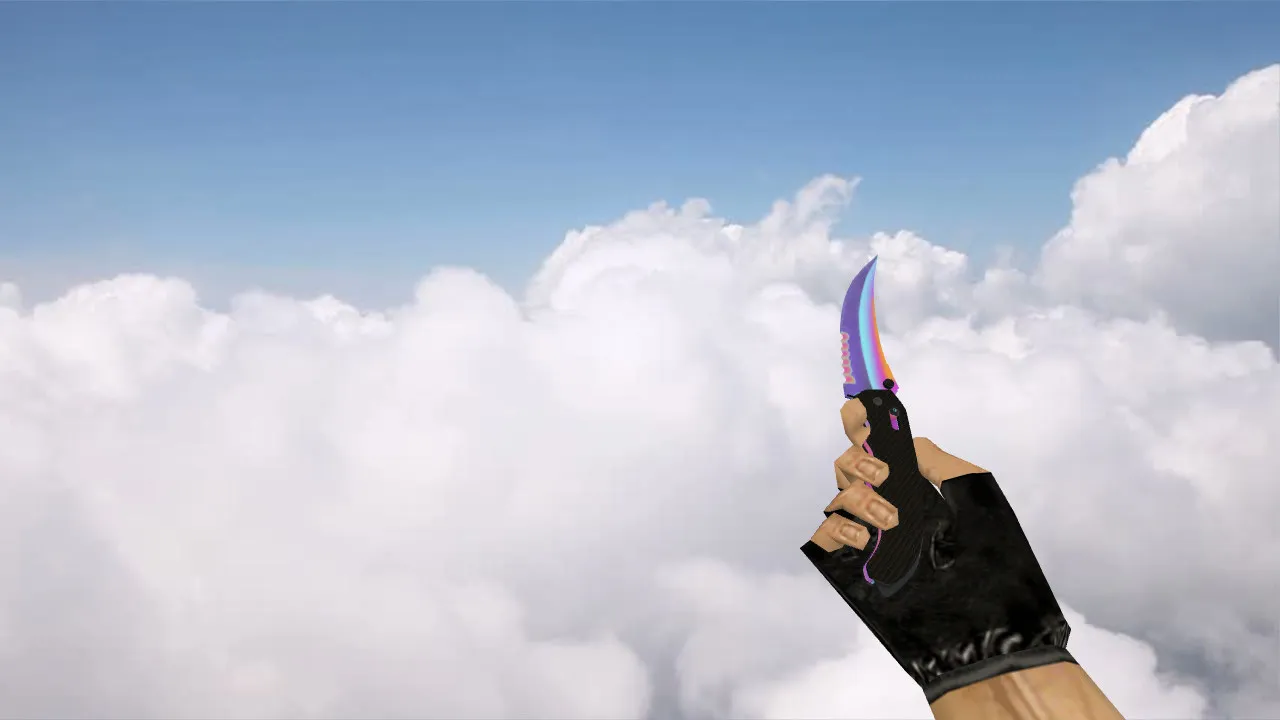 Скачать Складной нож «Tempered» v_ и p_ модели для CS 1.6: звук, анимация осмотра и текстуры - Скриншот