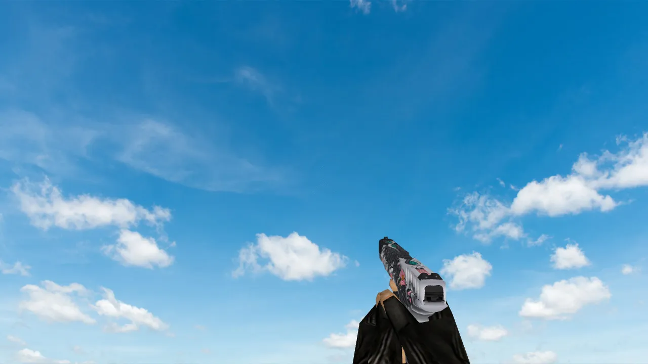 Скачать Модель Glock Water Eclipse для CS 1.6 — улучшение визуала - Скриншот