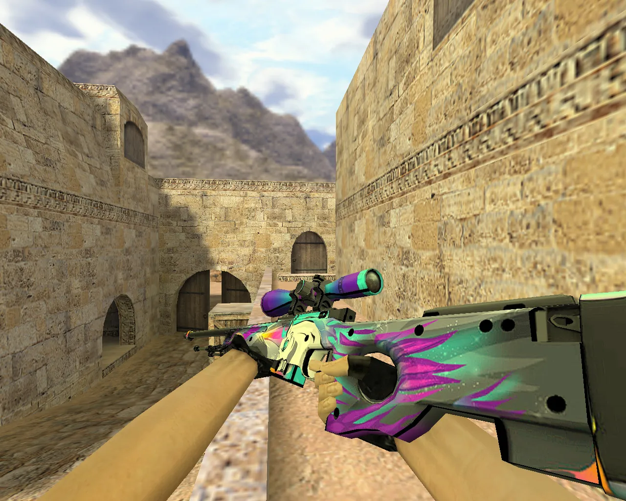 Скачать Модель AWP Единорог для CS 1.6: уникальный скин для истинных ценителей - Скриншот