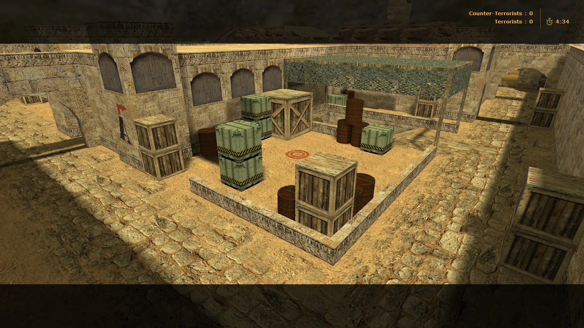 de_dust_es для CS 1.6: тактика за Т и КТ, точки, .nav, оптимизация, настройка для стабильного FPS — скриншот 1
