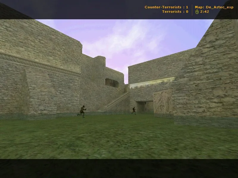 Карта de_aztec_esp для CS 1.6: точки, маршруты, .nav для ботов, оптимизация wpoly/epoly и баланс сторон — скриншот 6