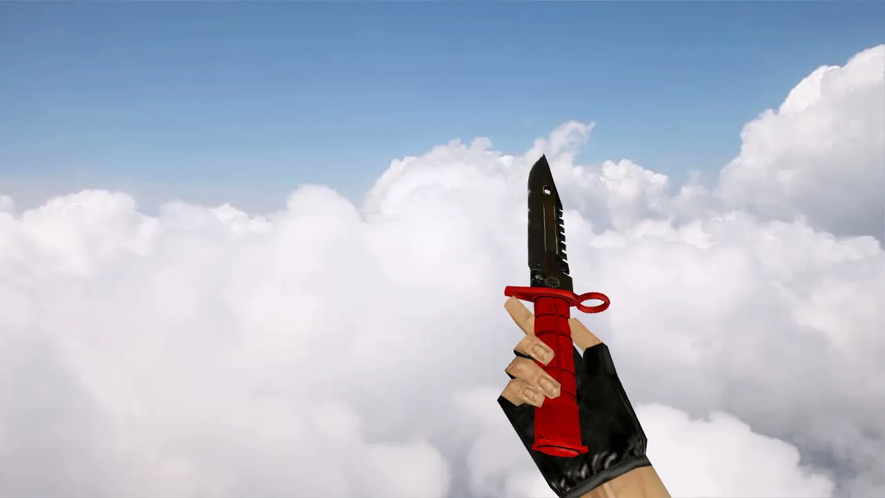 Скачать Модель ножа «Штык-нож M9 «Нитро»» v_ для CS 1.6: точная модель, звуки, анимация осмотра и текстуры - Скриншот