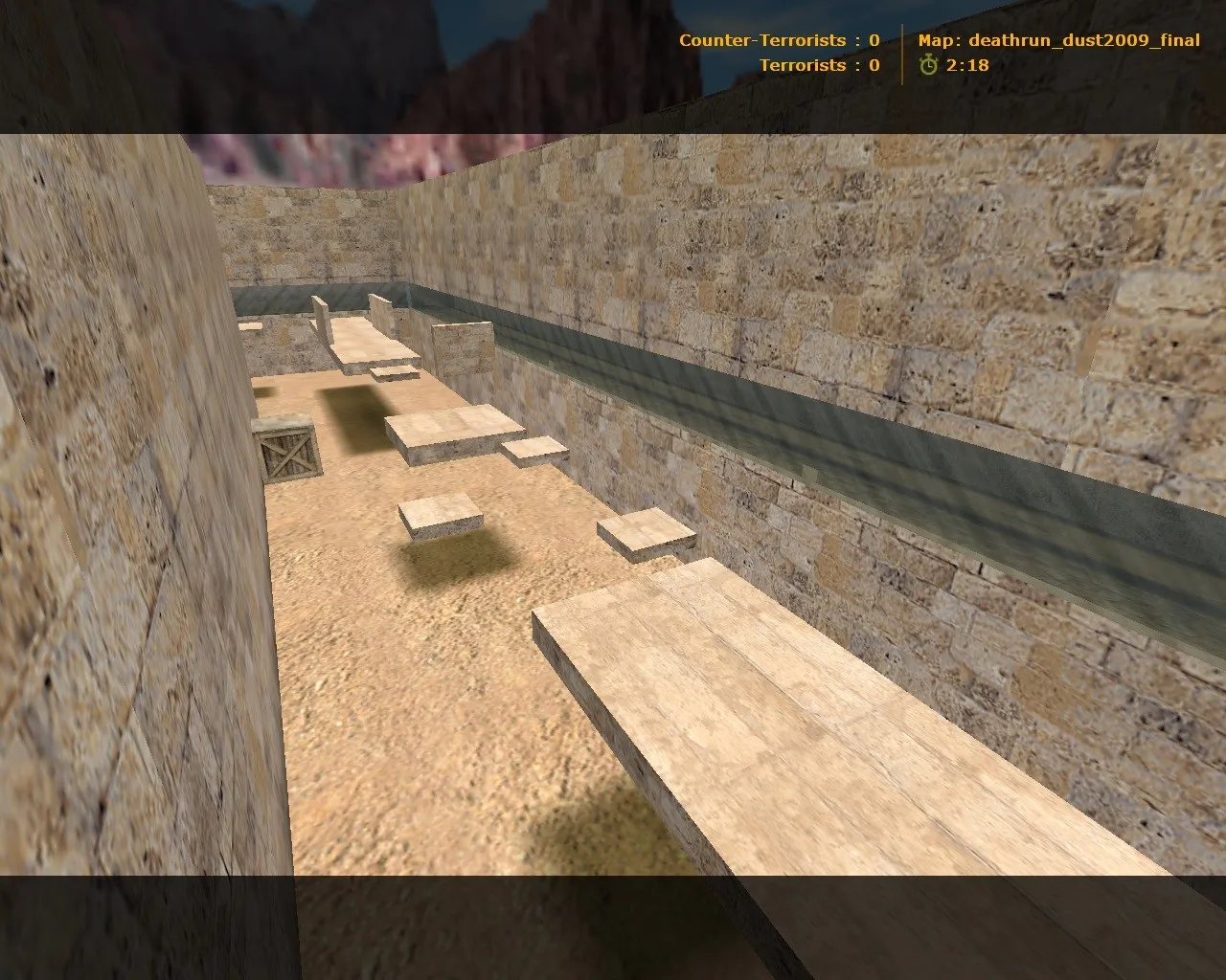 Скачать deathrun_dust2009_final для CS 1.6: карты deathrun, точки, навигация ботов, оптимизация - Скриншот