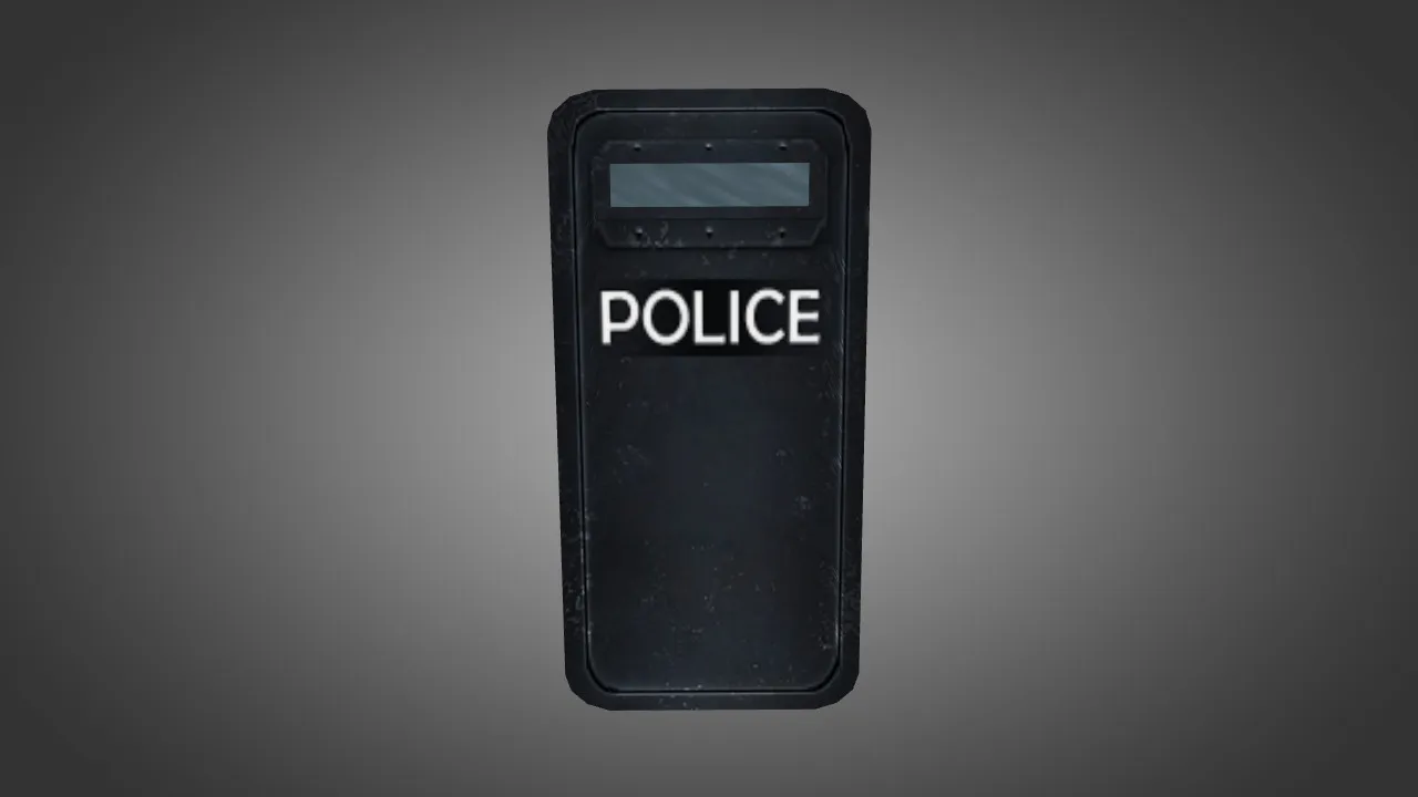 Скачать Police Shield Skin для CS 1.6: v_ / p_ / w_ модели, текстуры 1024x1024, анимация осмотра и звуки - Скриншот