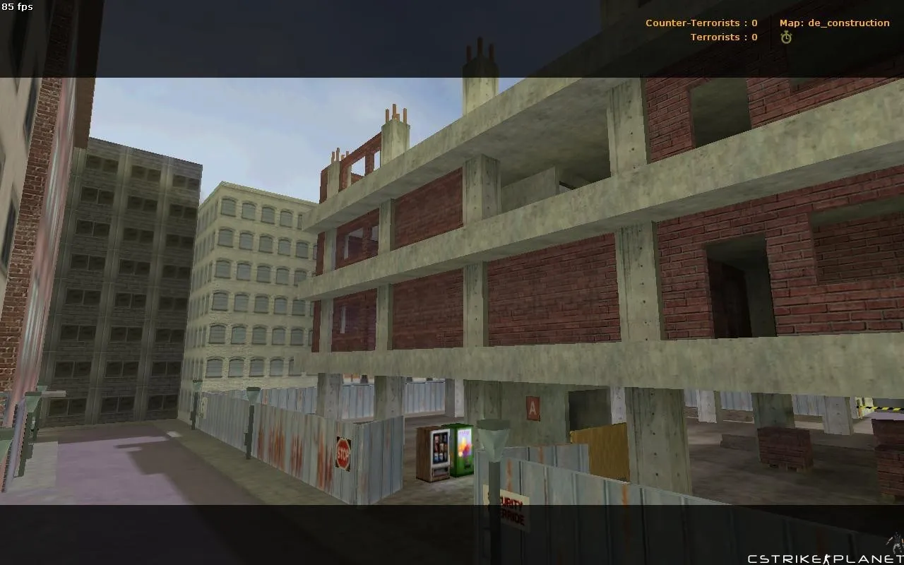 Скачать Карта de_construction для CS 1.6: геймплей, точки, навигация .nav и оптимизация wpoly/epoly - Скриншот