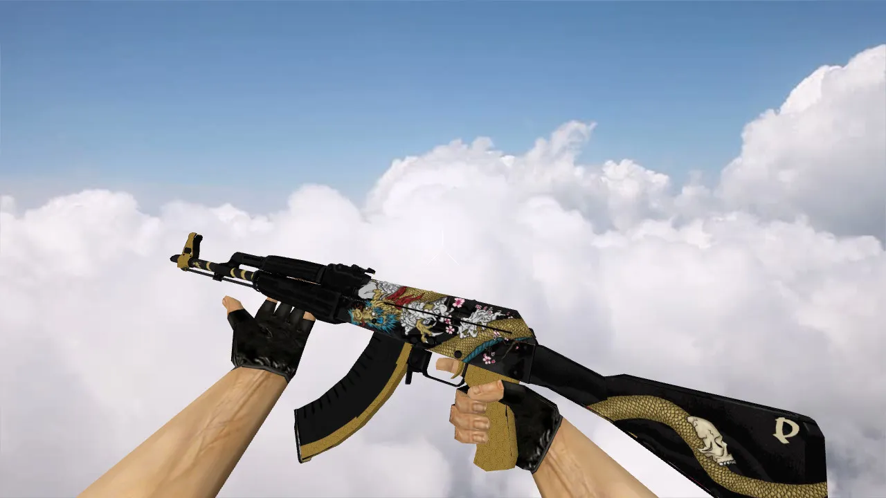 Скачать Модель «AK-47 Dragon Gold» для CS 1.6 - Обзор и Скачивание - Скриншот