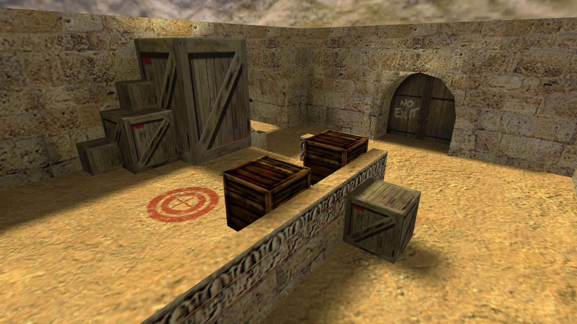 de_2storydust для CS 1.6: обзор карты, тактика сторон, оптимизация и .nav для ботов — скриншот 9
