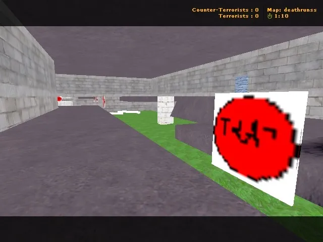 deathrun_canalization для CS 1.6: карта Deathrun, точки за Т/КТ, .nav для ботов и оптимизация — скриншот 4