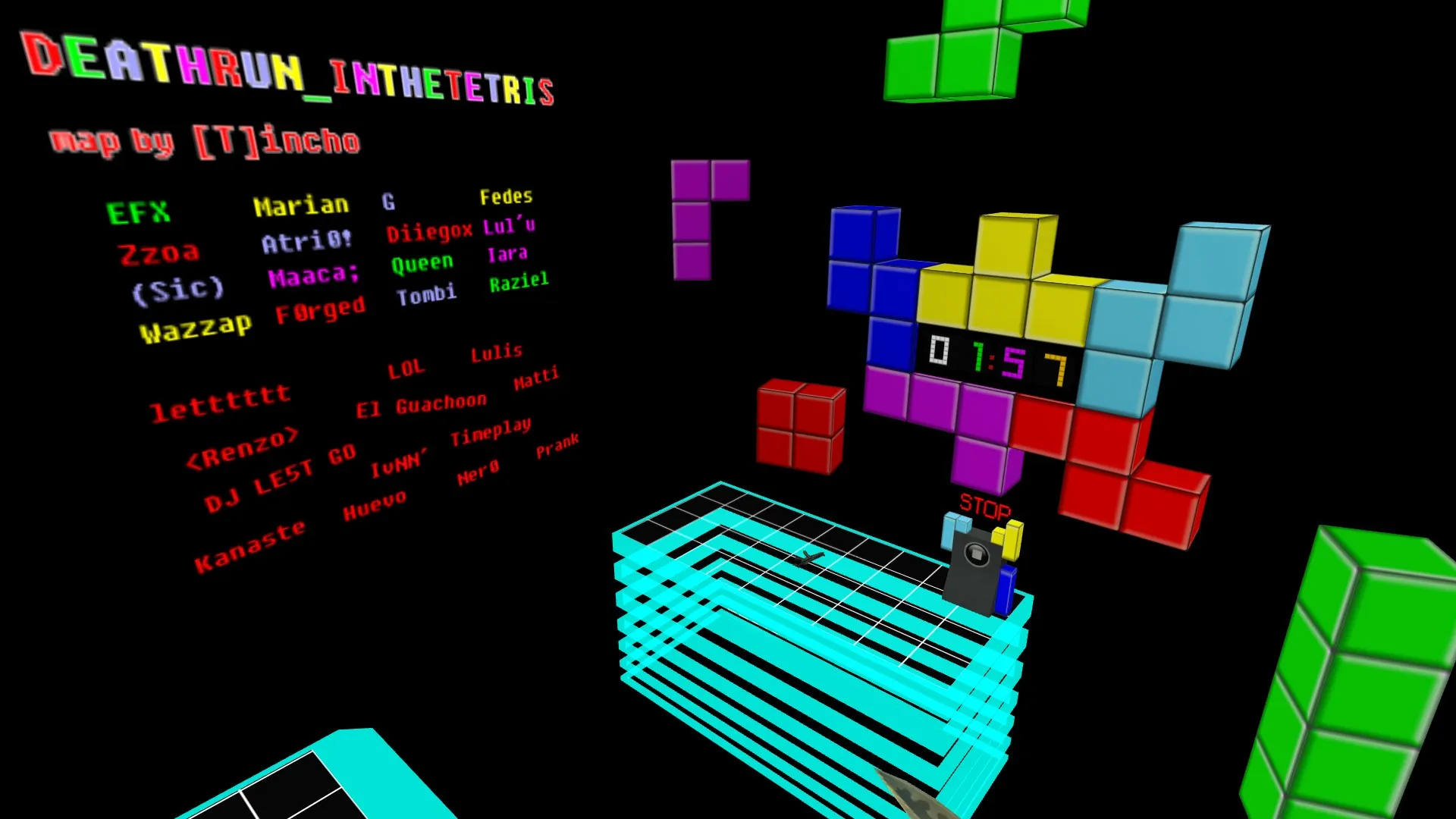 Скачать deathrun_inthetetris для CS 1.6: тактика, точки, боты (.nav), оптимизация и настройка - Скриншот