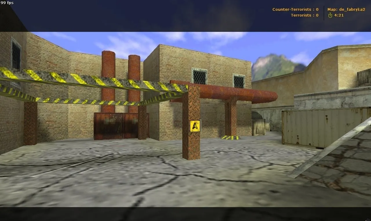 Скачать de_fabryka2 для CS 1.6: точки, тактики, .nav для ботов и оптимизация карты - Скриншот