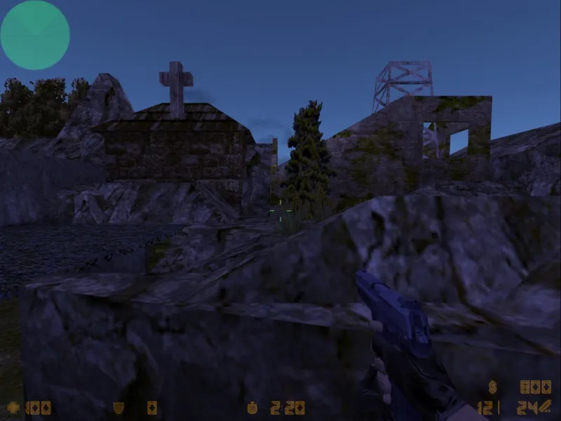 Скачать de_beach2k для CS 1.6: карта с точками под бомбплей, .nav для ботов, оптимизация и баланс сторон - Скриншот