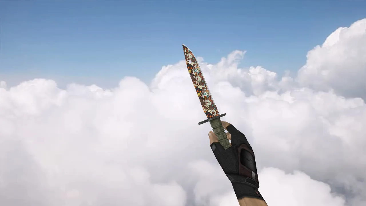 Скачать Модель ножа Bayonet «Лапки» v_ для CS 1.6: p_ w_ файлы, звук, анимация осмотра, текстуры и настройка - Скриншот