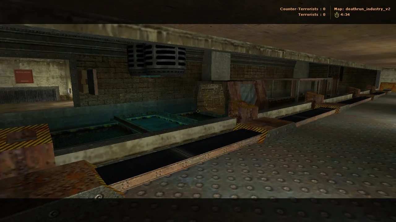 Скачать deathrun_industry_v2 для CS 1.6: deathrun карта, баланс сторон, точки и оптимизация для стабильной игры - Скриншот