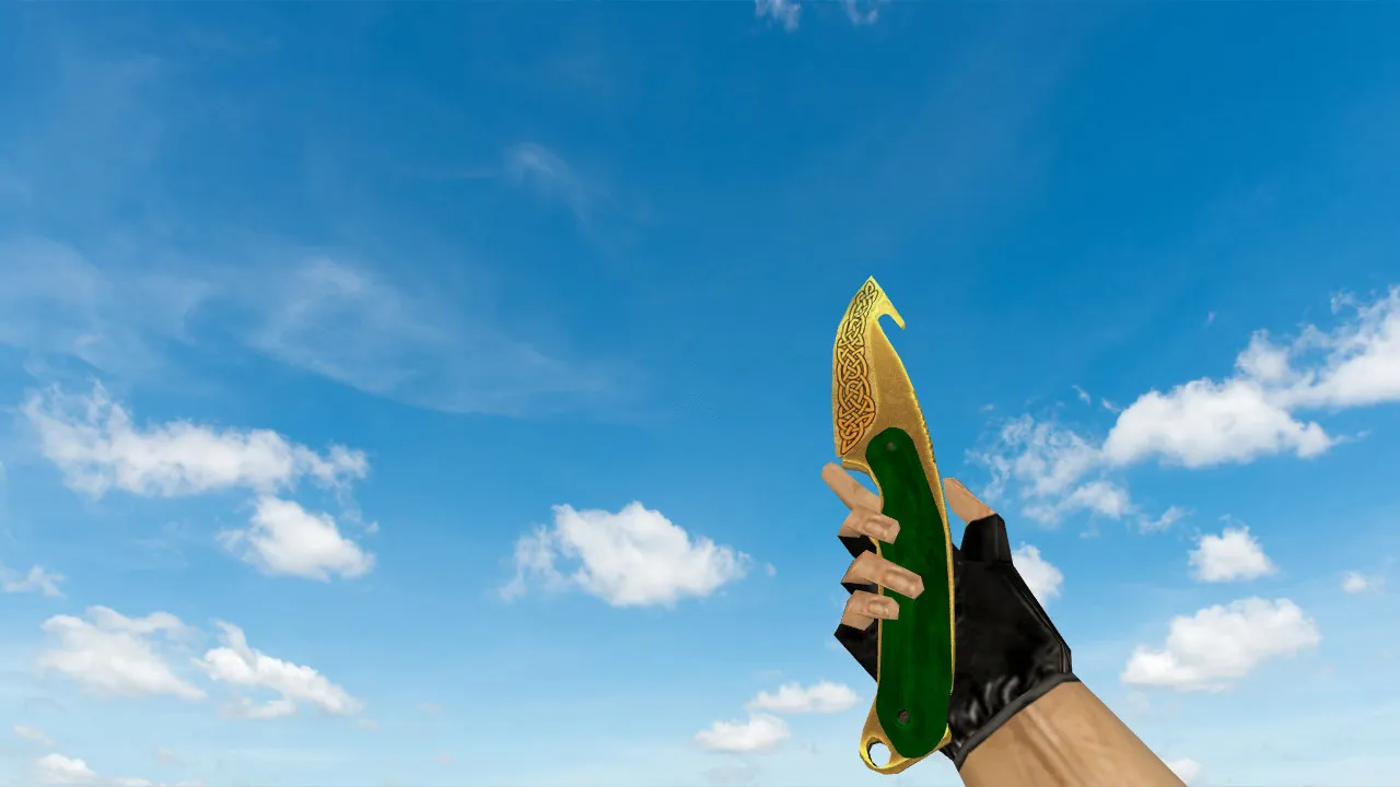 Скачать v_knife модели ножа с лезвием-крюком «Легенды» (Default Gloves) для CS 1.6: звуки, анимация осмотра, текстуры - Скриншот