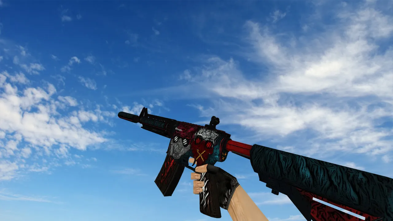 Скачать Модель «M4A4 Cutter» v_m4a1p v_ модели, w_ и p_ для CS 1.6: звуки, анимация осмотра, текстуры и настройка - Скриншот